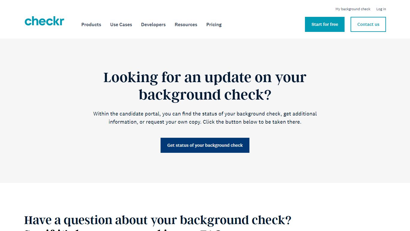 Candidate Background Check Status and FAQ | Checkr